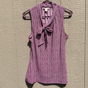 Banana Republic Chevron Tank Top w/Tie